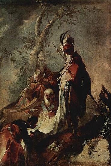 MAULBERTSCH, Franz Anton Der Apostel Philippus tauft einen Eunuchen oil painting picture